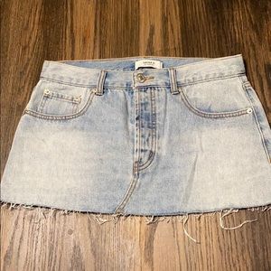Denim mini skirt